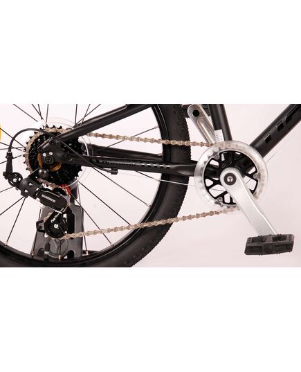 Volare Dynamic Kinderfahrrad - Jungen - 20 Zoll - Mattschwarz - 2 Handbremsen - 7 Gänge - Prime Collection