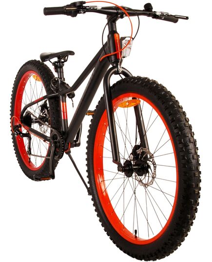 Volare Gradient Kinderfahrrad - Jungen - 26 Zoll - Schwarz Orange - 7-Gang - Prime Collection