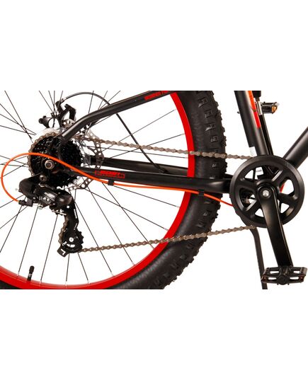 Volare Gradient Kinderfahrrad - Jungen - 26 Zoll - Schwarz Orange - 7-Gang - Prime Collection