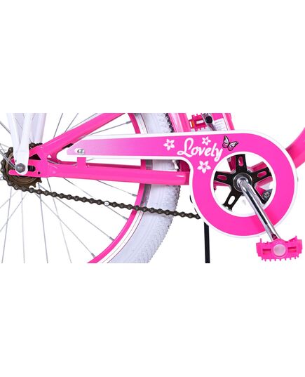 Volare Lovely Kinderfahrrad - Mädchen - 20 Zoll - Rosa Zwei Handbremsen