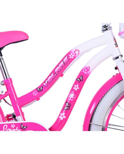 Volare Lovely Kinderfahrrad - Mädchen - 20 Zoll - Rosa Zwei Handbremsen