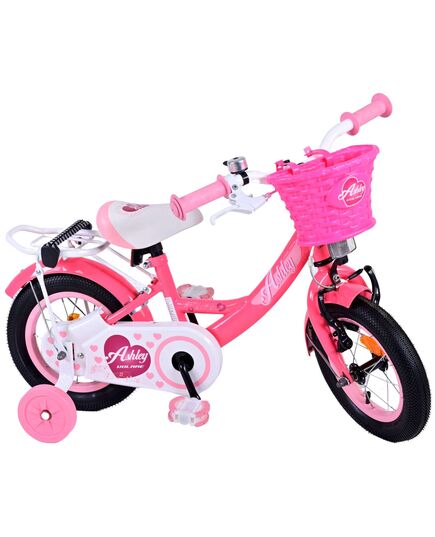 Volare Ashley Kinderfahrrad – Mädchen – 12 Zoll – Rot/Rosa