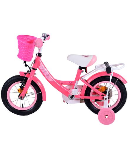 Volare Ashley Kinderfahrrad – Mädchen – 12 Zoll – Rot/Rosa