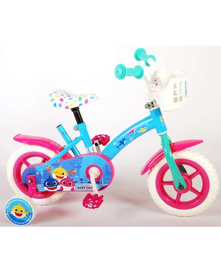Ocean Kinderfahrrad - Unisex - 10 Zoll - Rosa Blau - Fester Gang