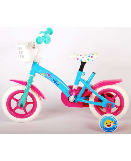 Ocean Kinderfahrrad - Unisex - 10 Zoll - Rosa Blau - Fester Gang