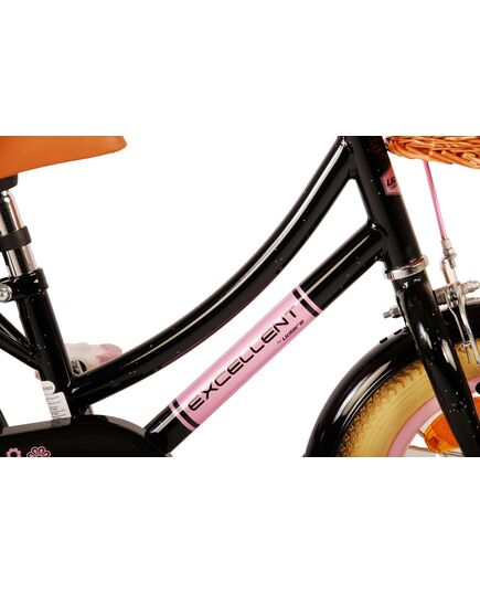 Volare Excellent Kinderfahrrad – Mädchen – 12 Zoll – Schwarz