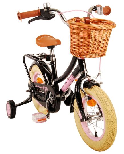 Volare Excellent Kinderfahrrad – Mädchen – 12 Zoll – Schwarz