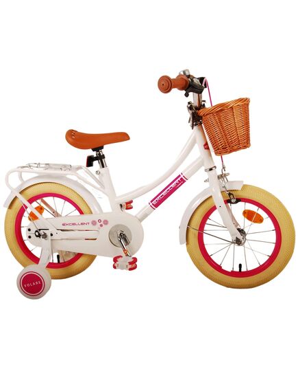 Volare Excellent Kinderfahrrad – Mädchen – 14 Zoll – Weiß