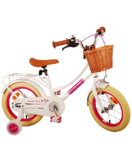 Volare Excellent Kinderfahrrad – Mädchen – 14 Zoll – Weiß