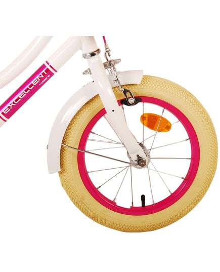 Volare Excellent Kinderfahrrad – Mädchen – 14 Zoll – Weiß
