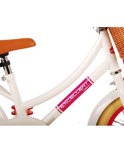Volare Excellent Kinderfahrrad – Mädchen – 14 Zoll – Weiß