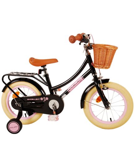 Volare Excellent Kinderfahrrad – Mädchen – 14 Zoll – Schwarz