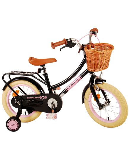 Volare Excellent Kinderfahrrad – Mädchen – 14 Zoll – Schwarz