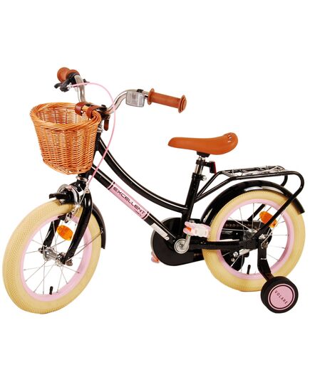 Volare Excellent Kinderfahrrad – Mädchen – 14 Zoll – Schwarz