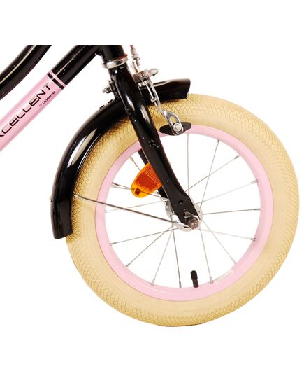 Volare Excellent Kinderfahrrad – Mädchen – 14 Zoll – Schwarz