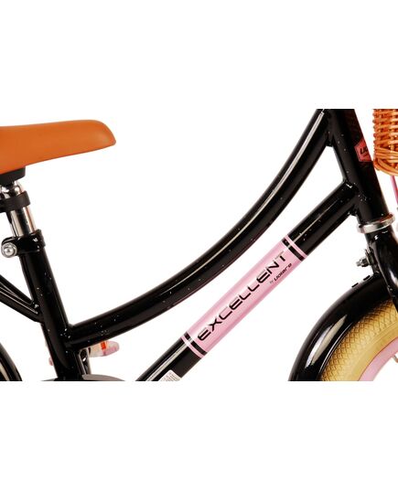 Volare Excellent Kinderfahrrad – Mädchen – 14 Zoll – Schwarz