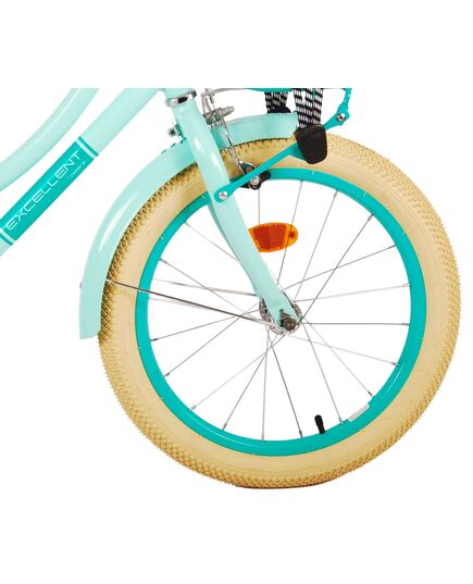 Volare Excellent Kinderfahrrad – Mädchen – 18 Zoll – Grün – 95 % zusammengebaut