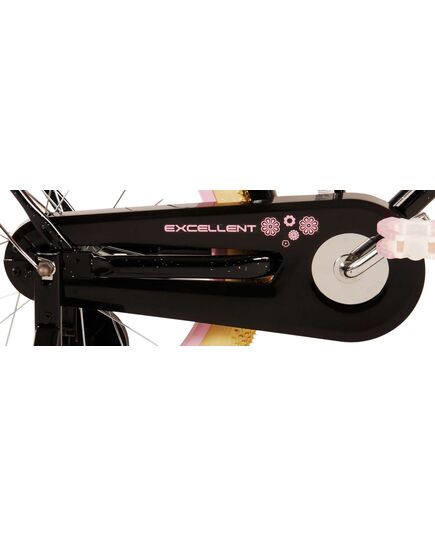 Volare Excellent Kinderfahrrad – Mädchen – 18 Zoll – Schwarz – 95 % zusammengebaut
