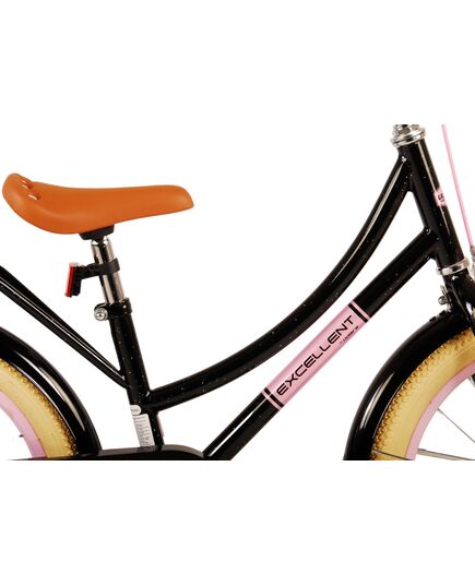 Volare Excellent Kinderfahrrad – Mädchen – 18 Zoll – Schwarz – 95 % zusammengebaut