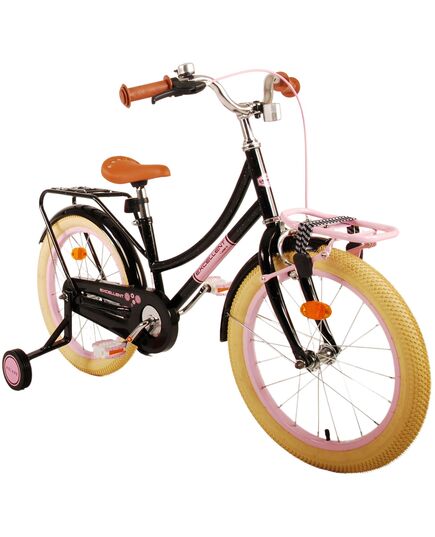 Volare Excellent Kinderfahrrad – Mädchen – 18 Zoll – Schwarz – 95 % zusammengebaut