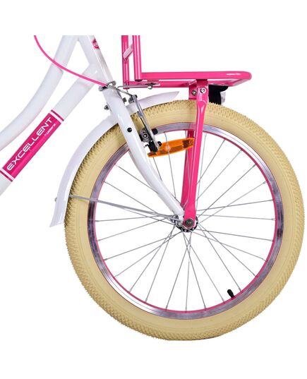 Volare Excellent Kinderfahrrad - Mädchen - 20 Zoll - Weiß