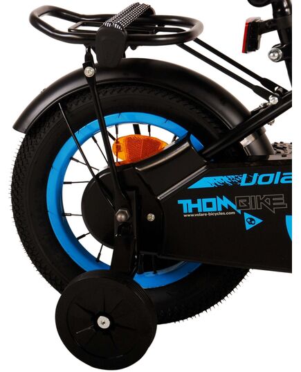 Volare Thombike Kinderfahrrad – Jungen – 12 Zoll – Schwarz Blau