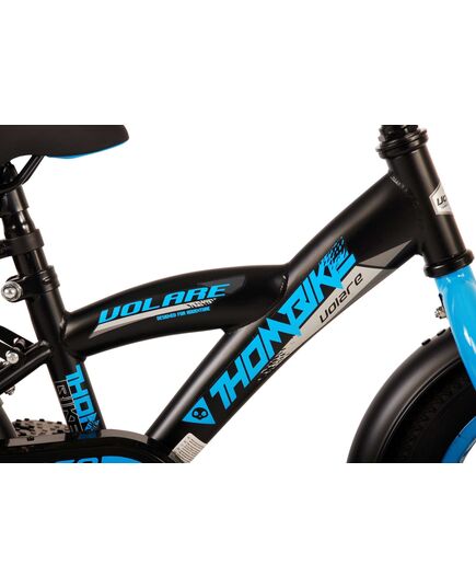 Volare Thombike Kinderfahrrad – Jungen – 12 Zoll – Schwarz Blau
