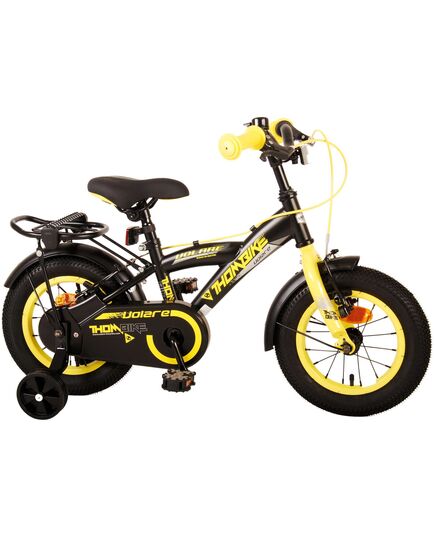 Volare Thombike Kinderfahrrad – Jungen – 12 Zoll – Schwarz Gelb – Zwei Handbremsen