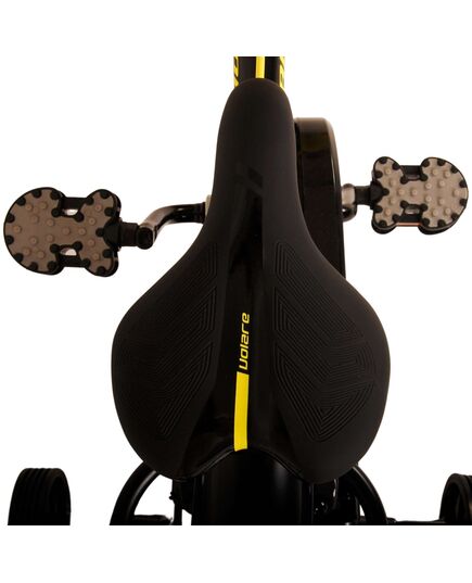 Volare Thombike Kinderfahrrad – Jungen – 12 Zoll – Schwarz Gelb – Zwei Handbremsen