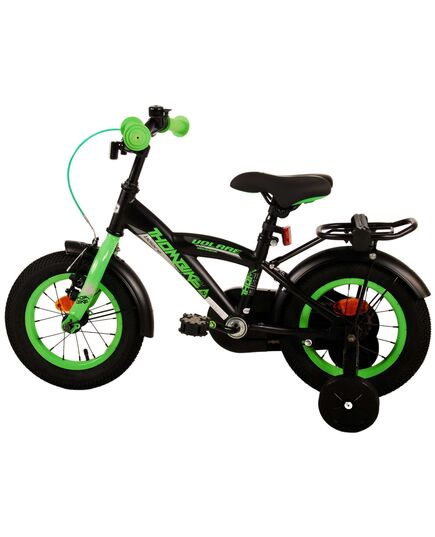 Volare Thombike Kinderfahrrad – Jungen – 12 Zoll – Schwarz Grün
