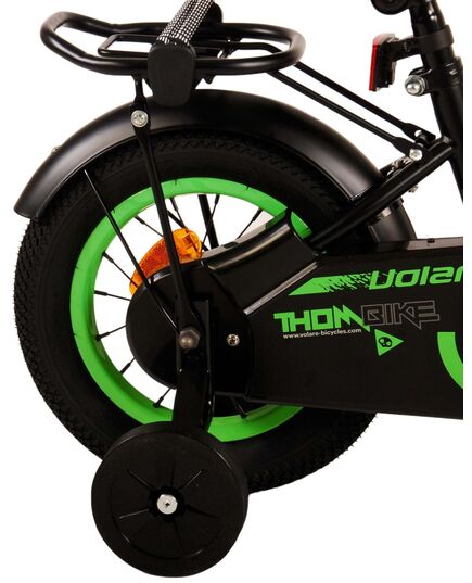 Volare Thombike Kinderfahrrad – Jungen – 12 Zoll – Schwarz Grün