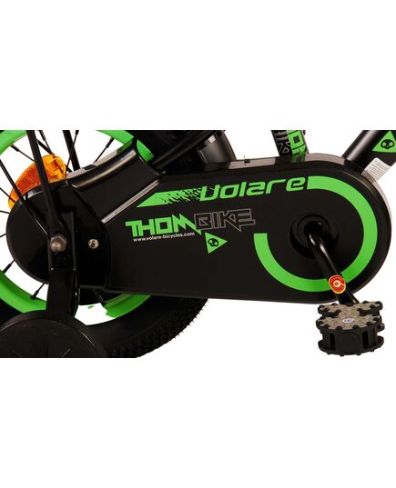 Volare Thombike Kinderfahrrad – Jungen – 12 Zoll – Schwarz Grün