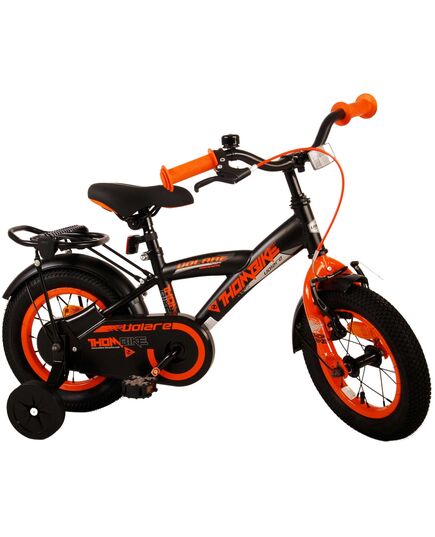 Volare Thombike Kinderfahrrad – Jungen – 12 Zoll – Schwarz Orange
