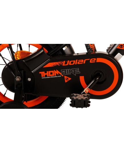 Volare Thombike Kinderfahrrad – Jungen – 12 Zoll – Schwarz Orange
