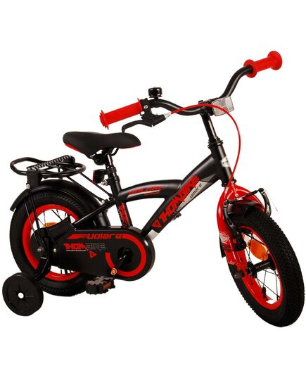Volare Thombike Kinderfahrrad – Jungen – 12 Zoll – Schwarz Rot