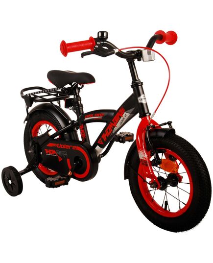 Volare Thombike Kinderfahrrad – Jungen – 12 Zoll – Schwarz Rot