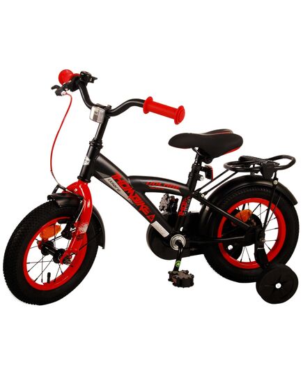 Volare Thombike Kinderfahrrad – Jungen – 12 Zoll – Schwarz Rot