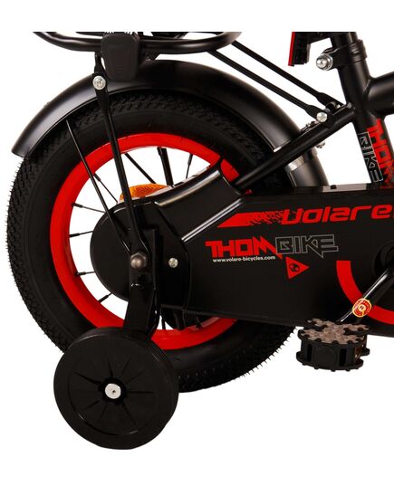 Volare Thombike Kinderfahrrad – Jungen – 12 Zoll – Schwarz Rot