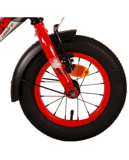 Volare Thombike Kinderfahrrad – Jungen – 12 Zoll – Schwarz Rot