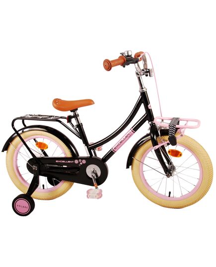 Volare Excellent Kinderfahrrad – Mädchen – 16 Zoll – Schwarz – 95 % zusammengebaut