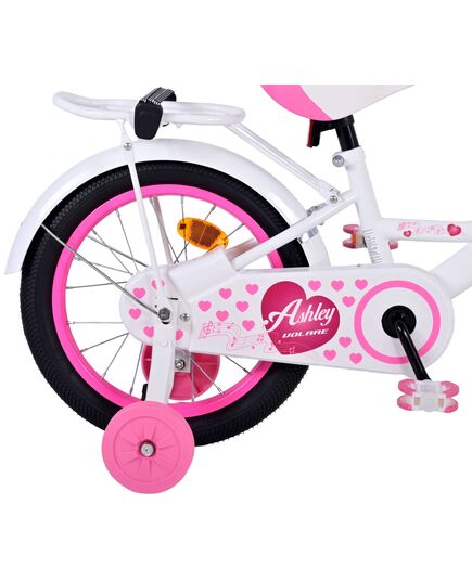 Volare Ashley Kinderfahrrad – Mädchen – 16 Zoll – Weiß