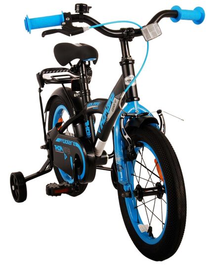 Volare Thombike Kinderfahrrad – Jungen – 14 Zoll – Schwarz Blau