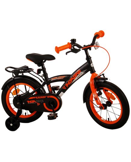 Volare Thombike Kinderfahrrad – Jungen – 14 Zoll – Schwarz Orange