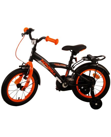 Volare Thombike Kinderfahrrad – Jungen – 14 Zoll – Schwarz Orange