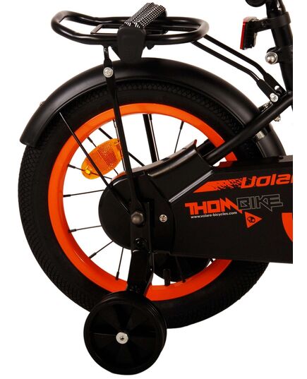 Volare Thombike Kinderfahrrad – Jungen – 14 Zoll – Schwarz Orange