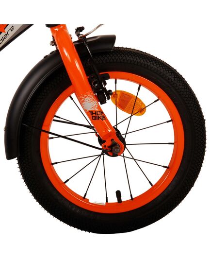 Volare Thombike Kinderfahrrad – Jungen – 14 Zoll – Schwarz Orange