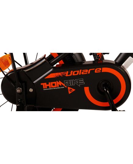 Volare Thombike Kinderfahrrad – Jungen – 14 Zoll – Schwarz Orange
