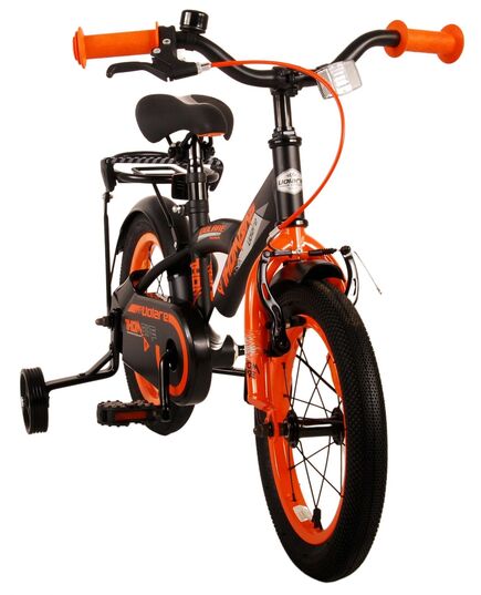 Volare Thombike Kinderfahrrad – Jungen – 14 Zoll – Schwarz Orange