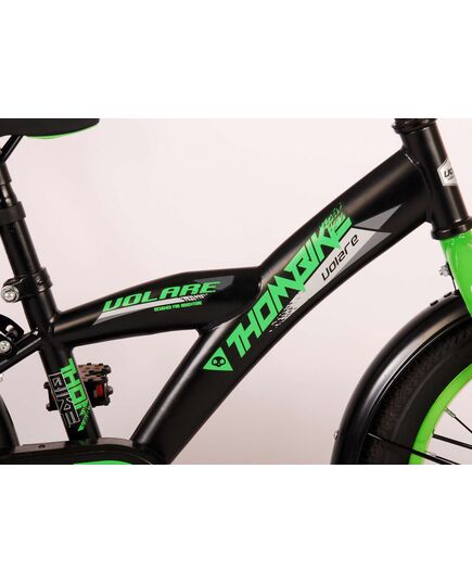 Volare Thombike Kinderfahrrad – Jungen – 16 Zoll – Schwarz Grün