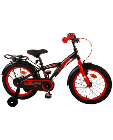 Volare Thombike Kinderfahrrad – Jungen – 16 Zoll – Schwarz Rot